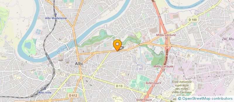 localisation de l'entreprise SCI MG à ALBI