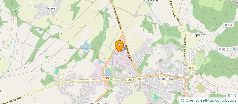 localisation de l'entreprise SCI MG  CREMIEU