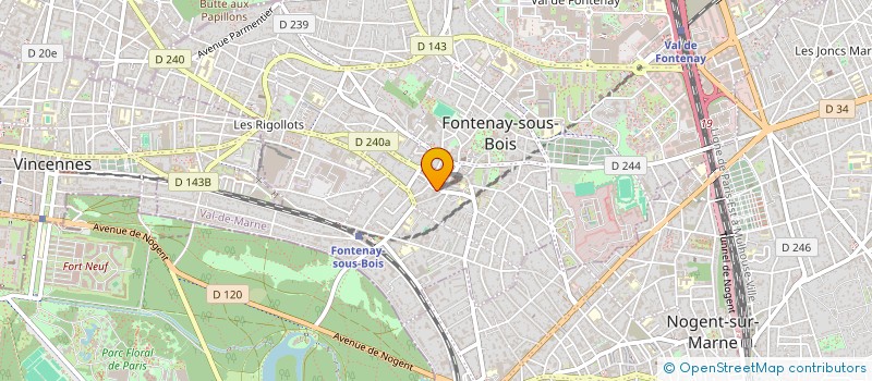 localisation de l'entreprise SCI MG à FONTENAY-SOUS-BOIS