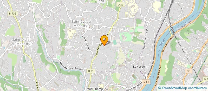 localisation de l'entreprise SCI MG 3F  SAINT-CYR-AU-MONT-D'OR