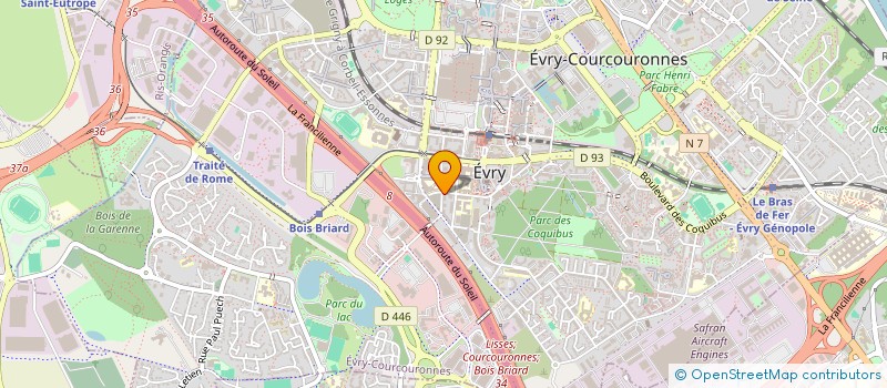 localisation de l'entreprise SCI MG à EVRY-COURCOURONNES