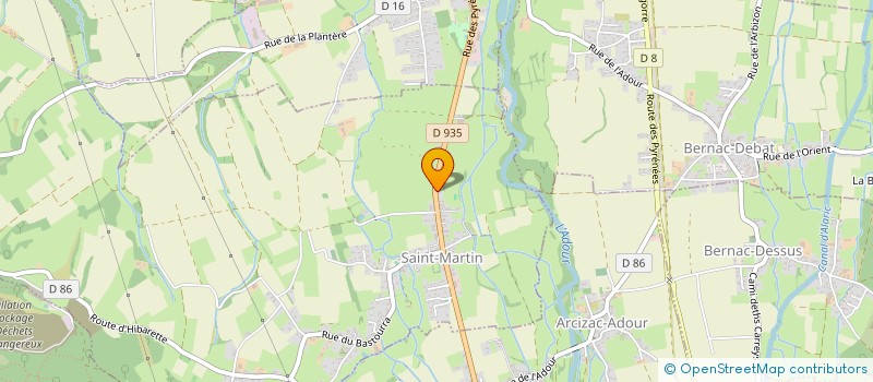 localisation de l'entreprise SCI MG  SAINT-MARTIN