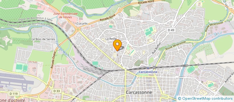 localisation de l'entreprise SCI MG à CARCASSONNE