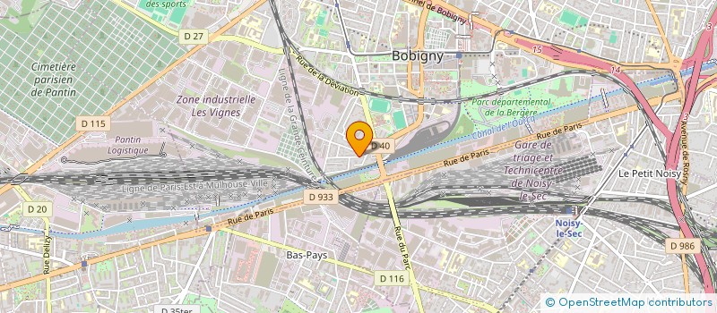 localisation de l'entreprise SCI MG  BOBIGNY