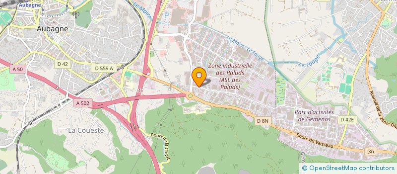 localisation de l'entreprise SCI MG à AUBAGNE