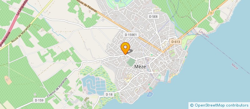 localisation de l'entreprise SCI MG à MEZE