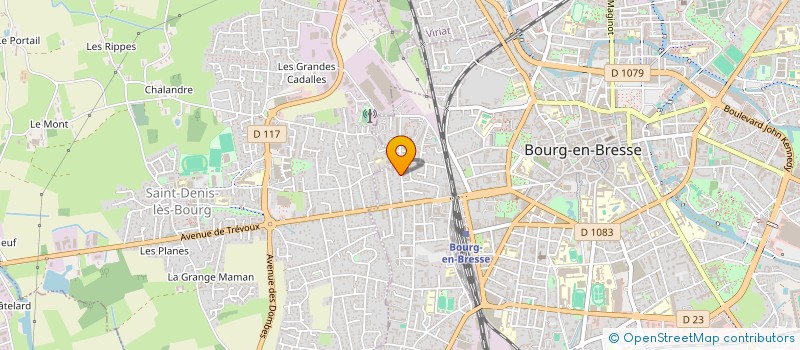 localisation de l'entreprise SCI MG à BOURG-EN-BRESSE