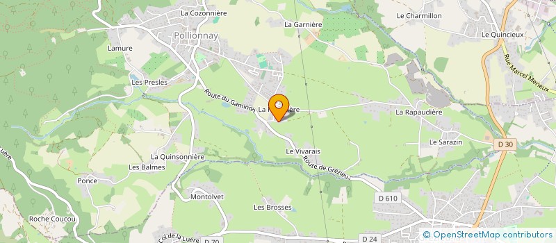 localisation de l'entreprise SCI MG  POLLIONNAY