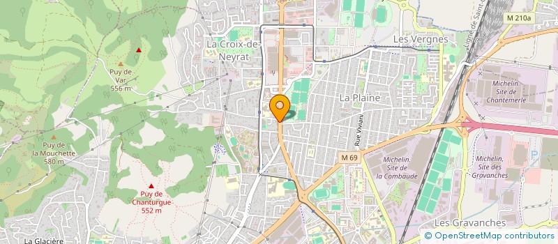 localisation de l'entreprise SCI MG CLEMENTEL  CLERMONT-FERRAND