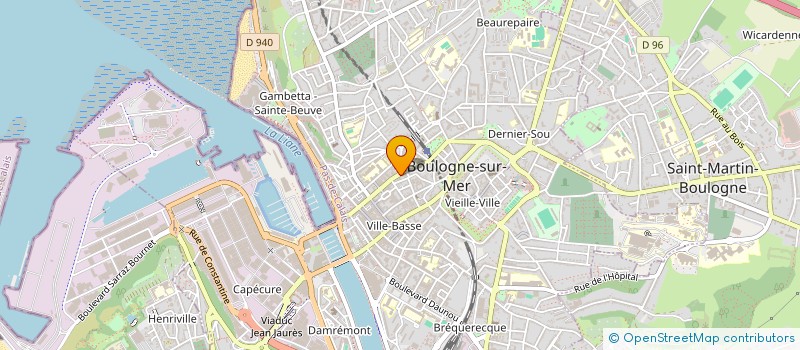 localisation de l'entreprise SCI MG&CO  BOULOGNE-SUR-MER