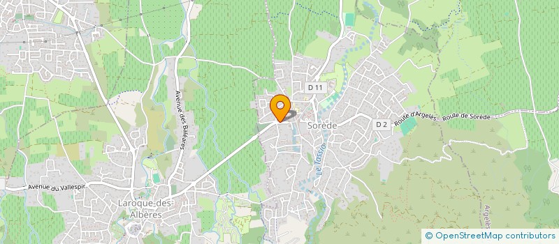 localisation de l'entreprise SCI MG & CO  SOREDE