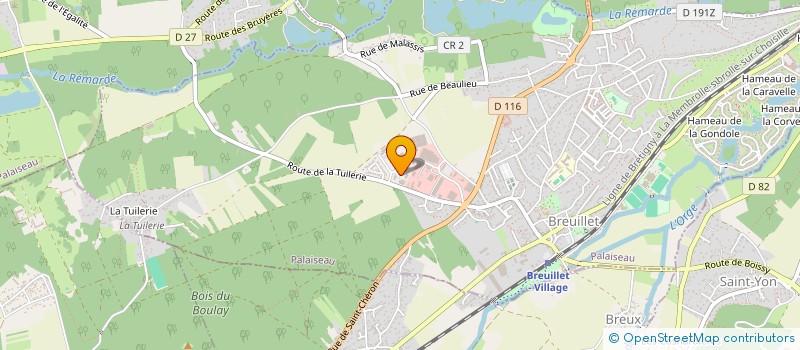 localisation de l'entreprise SCI MG CONCEPT  BREUILLET