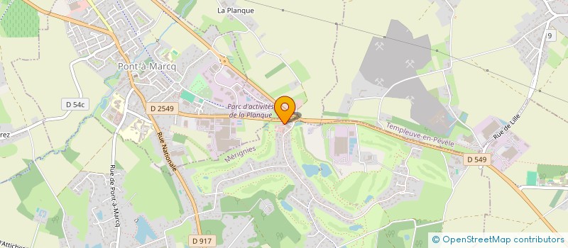localisation de l'entreprise SCI MG IMMO à MERIGNIES