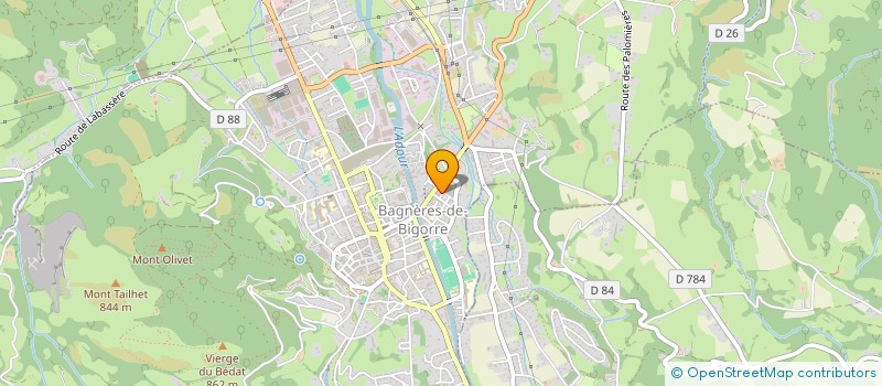 localisation de l'entreprise SCI MG INVEST  BAGNERES-DE-BIGORRE