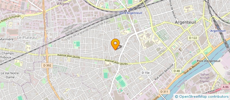 localisation de l'entreprise SCI MG INVEST  ARGENTEUIL