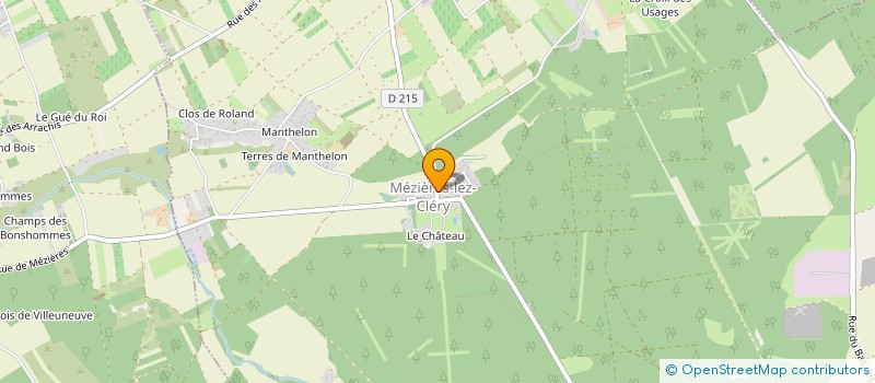 localisation de l'entreprise SCI MG INVESTISSEMENTS à MEZIERES-LEZ-CLERY