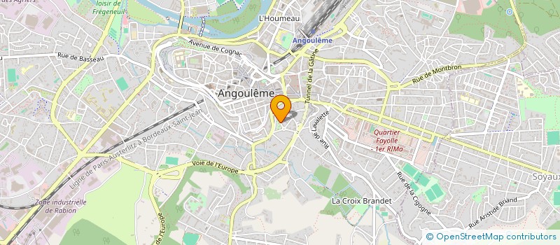localisation de l'entreprise SCI MG INVESTISSEMENTS à ANGOULEME