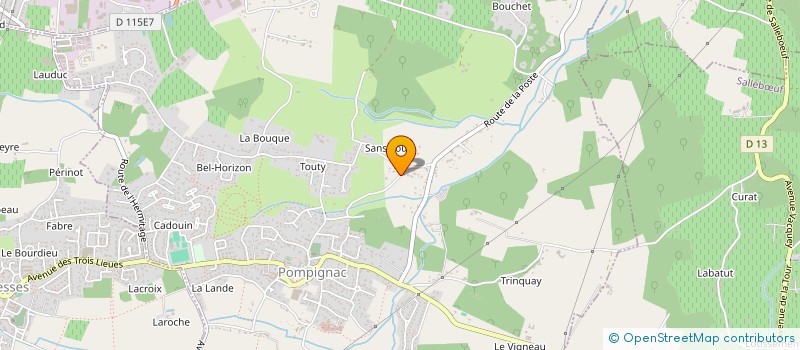 localisation de l'entreprise SCI MG INVESTISSEMENTS  POMPIGNAC