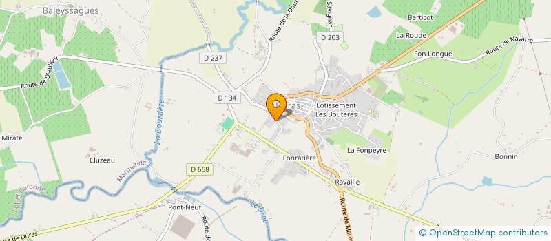 localisation de l'entreprise SCI MG LIETIN  DURAS