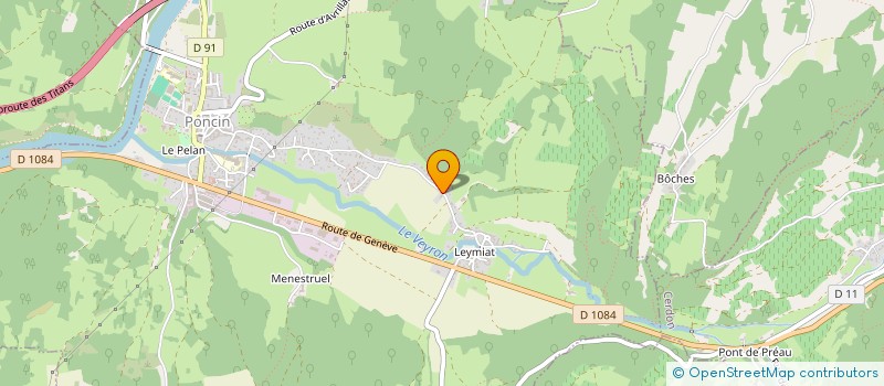 localisation de l'entreprise SCI MG PONT D'AIN  PONCIN