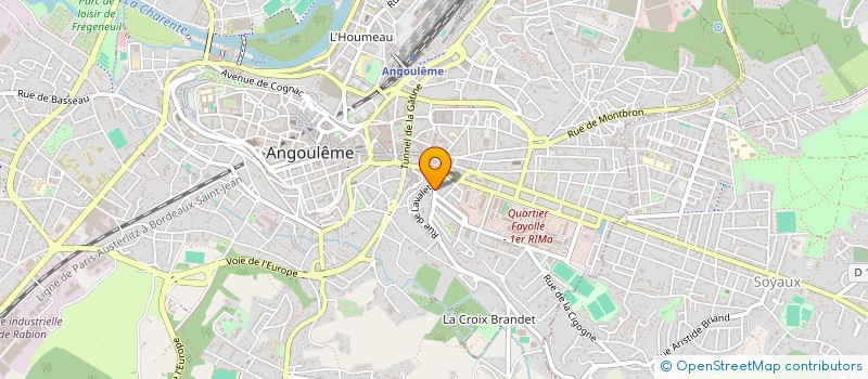 localisation de l'entreprise SCI MG VICTOR HUGO à ANGOULEME