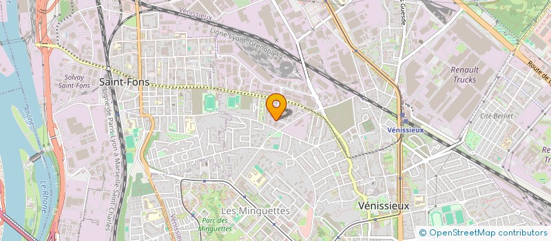 localisation de l'entreprise SCI MG2  VENISSIEUX