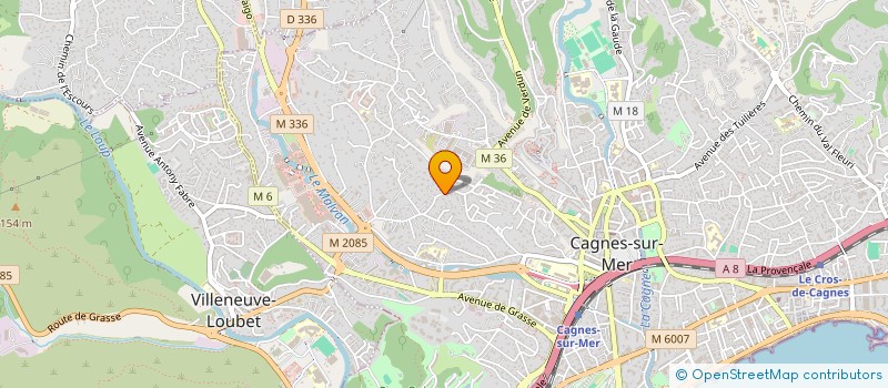 localisation de l'entreprise SCI MG2H à CAGNES-SUR-MER