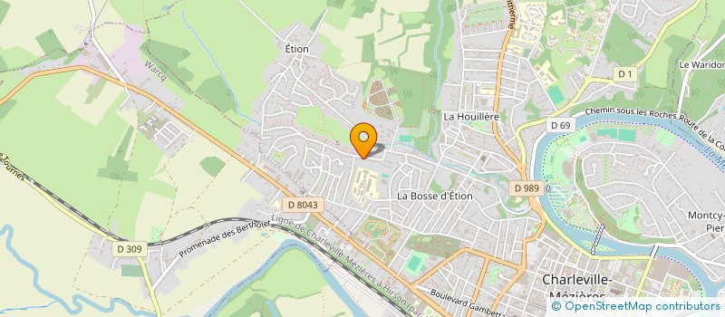 localisation de l'entreprise SCI MGA-2M  CHARLEVILLE-MEZIERES