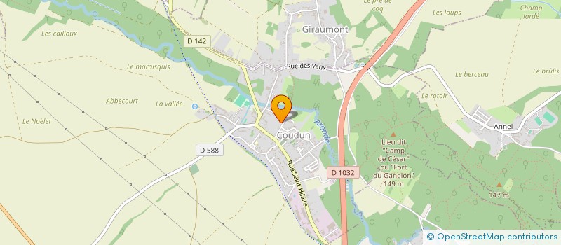 localisation de l'entreprise SCI MGA  COUDUN