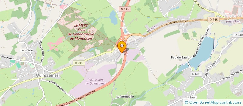 localisation de l'entreprise SCI MGA INVEST à QUINSSAINES