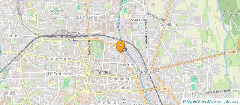 localisation de l'entreprise SCI MGAM LES DOUX REVEURS  TARBES