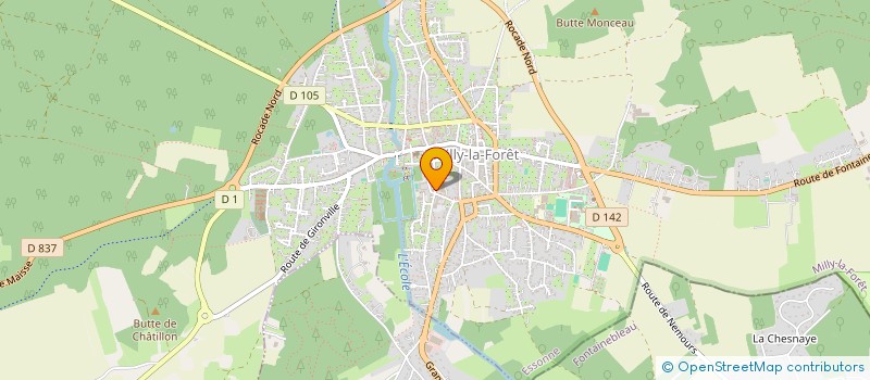 localisation de l'entreprise SCI MGB à MILLY-LA-FORET