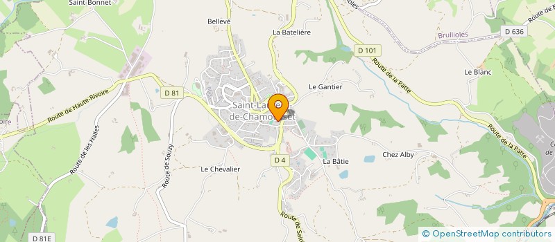 localisation de l'entreprise SCI MGB  SAINT-CLEMENT-LES-PLACES
