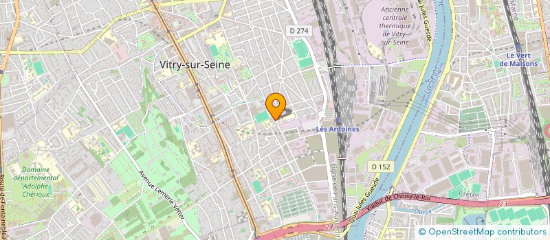 localisation de l'entreprise SCI MGB  VITRY-SUR-SEINE