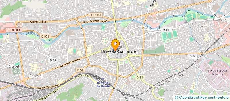 localisation de l'entreprise SCI MGB  BRIVE-LA-GAILLARDE
