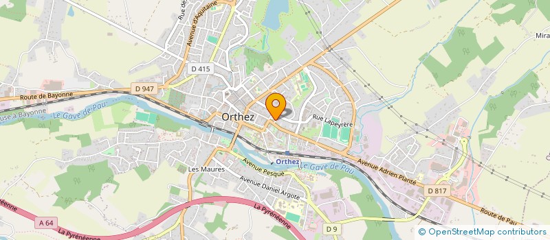 localisation de l'entreprise SCI MGB  ORTHEZ