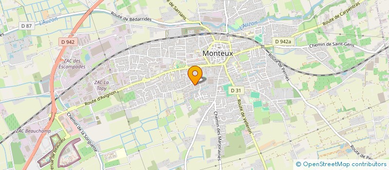 localisation de l'entreprise SCI MGB  MONTEUX