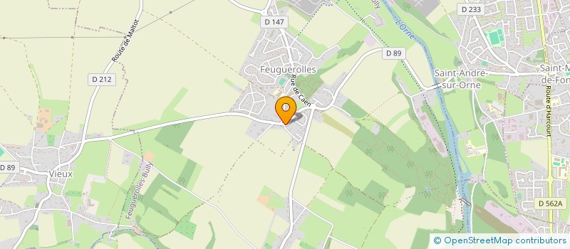 localisation de l'entreprise SCI MGB IMMO  FEUGUEROLLES-BULLY