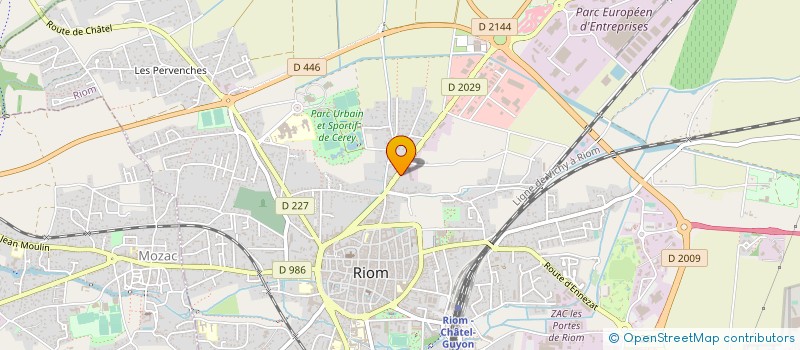 localisation de l'entreprise SCI MGC  RIOM