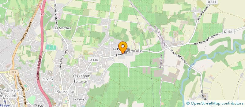 localisation de l'entreprise SCI MGC  ROUSSILLON