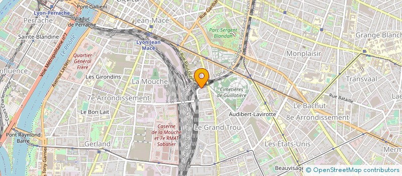 localisation de l'entreprise SCI MGC VIENNE BERTHELOT  LYON