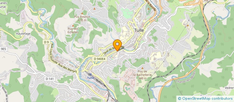 localisation de l'entreprise SCI MGCC  TULLE