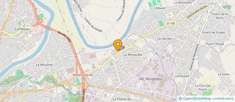 localisation de l'entreprise SCI MGCF IMMO à ALBI