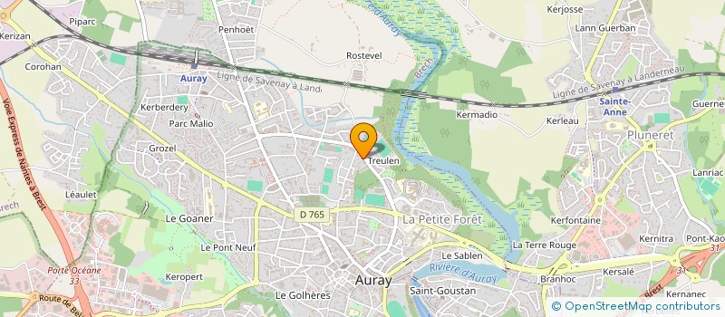 localisation de l'entreprise SCI MGD à AURAY