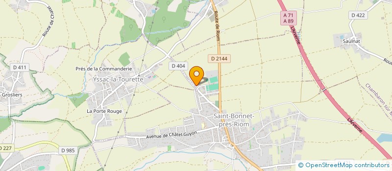 localisation de l'entreprise SCI MGDB  SAINT-BONNET-PRES-RIOM