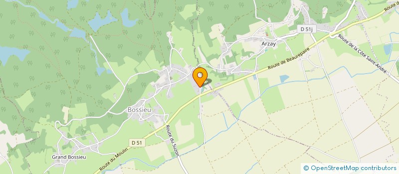 localisation de l'entreprise SCI MGDC  BOSSIEU