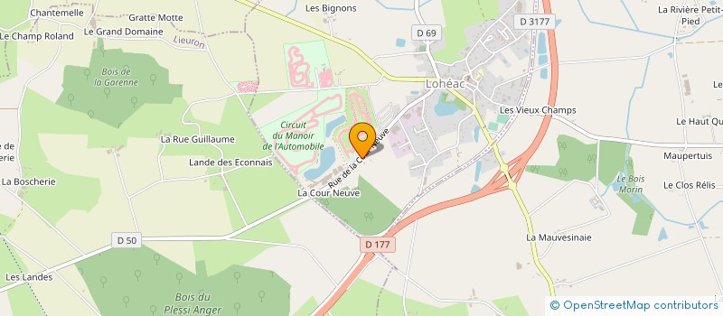 localisation de l'entreprise SCI MGDE RACING  LOHEAC