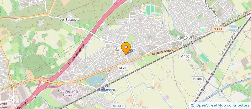 localisation de l'entreprise SCI MGF à BAILLARGUES
