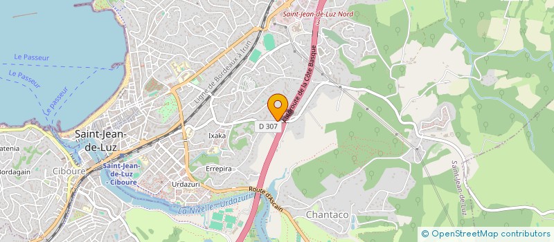 localisation de l'entreprise SCI MGG  SAINT-JEAN-DE-LUZ