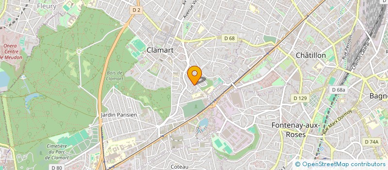 localisation de l'entreprise SCI MGH à CLAMART